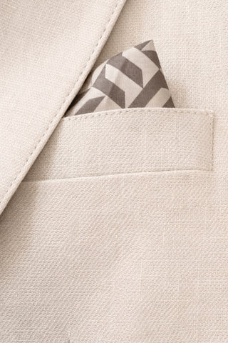 Giacomo Slim Fit Single Breasted Suit Jacket in Stone