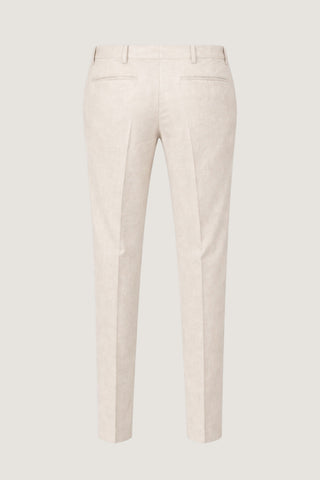 Giacomo Slim Fit Suit Trousers in Stone