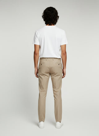 Adam Wool Tweed Two Piece Suit in Ecru