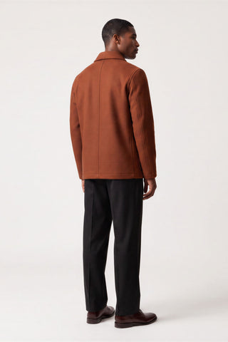 Jacques Shacket Harry Brown Jacket in Rust