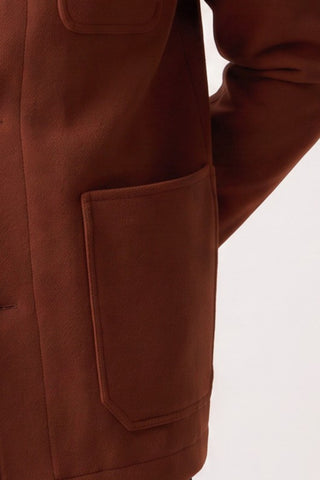 Jacques Shacket Harry Brown Jacket in Rust