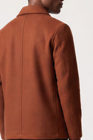 Jacques Shacket Harry Brown Jacket in Rust