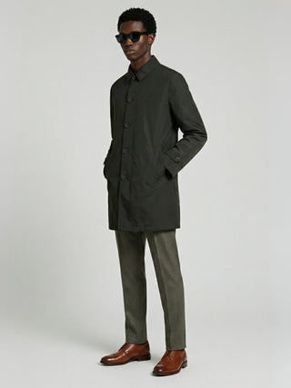 James  Harry Brown Basic Raincoat in Khaki