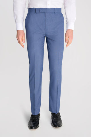 Alex Harry Brown Suit Trousers in Light Blue