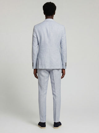 Giacomo Slim Fit Double Breasted Suit Jacket in Light Blue