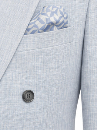 Giacomo Slim Fit Double Breasted Suit Jacket in Light Blue