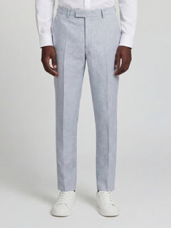 Giacomo Slim Fit Suit Trousers in Light Blue