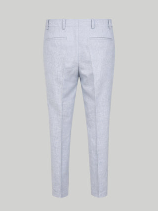 Giacomo Slim Fit Suit Trousers in Light Blue