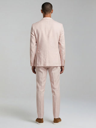 Giacomo Slim Fit Double Breasted Suit Jacket in Pink