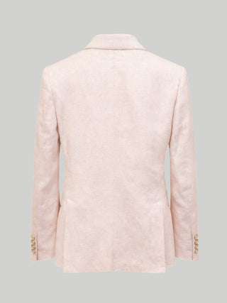 Giacomo Slim Fit Double Breasted Suit Jacket in Pink