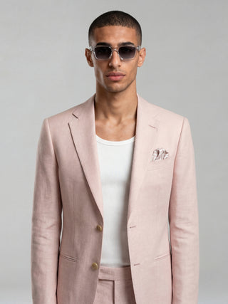 'PRE-ORDER ONLY' Giacomo Slim Fit Single Breasted Suit Jacket in Pink