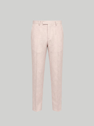 Giacomo Slim Fit Suit Trousers in Pink