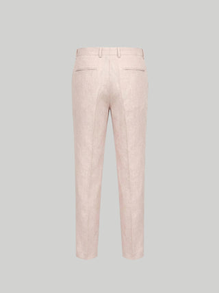 Giacomo Slim Fit Suit Trousers in Pink