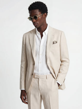 'PRE-ORDER ONLY' Giacomo Slim Fit Single Breasted Suit Jacket in Stone