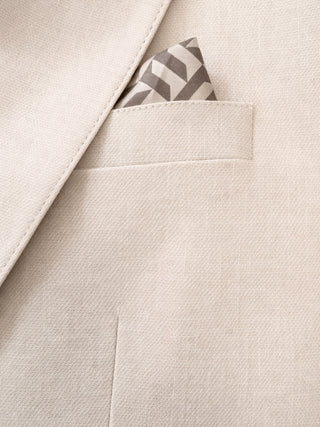 Giacomo Slim Fit Single Breasted Suit Jacket in Stone