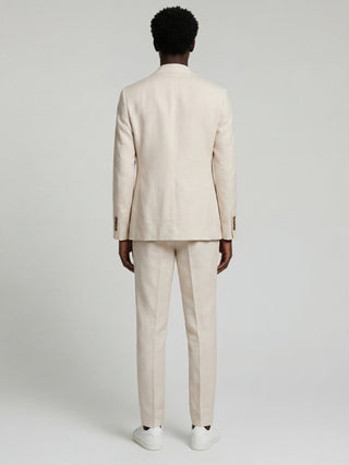 Giacomo Slim Fit Single Breasted Suit Jacket in Stone