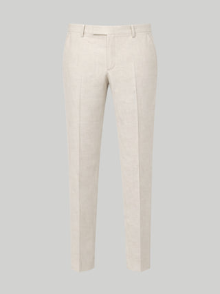 Giacomo Slim Fit Suit Trousers in Stone