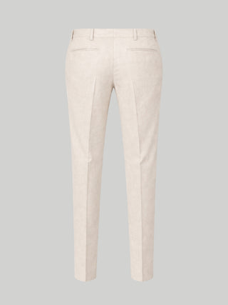 Giacomo Slim Fit Suit Trousers in Stone