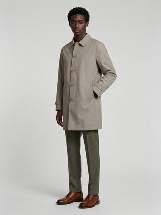 James  Harry Brown Basic Raincoat in Stone