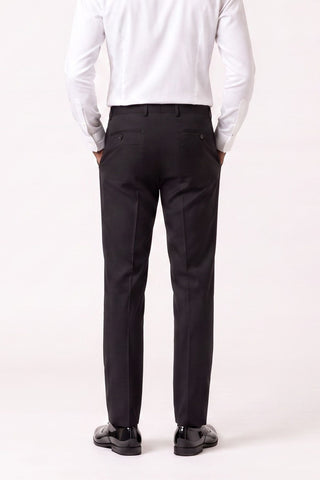 Raffi Harry Brown Tux Suit Trousers in Black