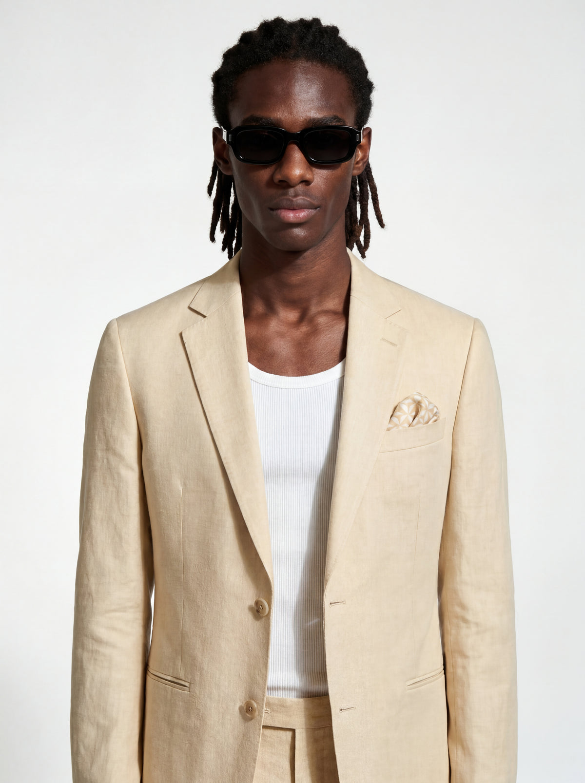 Giacomo Slim Fit Single Breasted Suit Jacket in Butternut