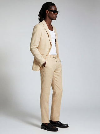 Giacomo Slim Fit Single Breasted Suit Jacket in Butternut