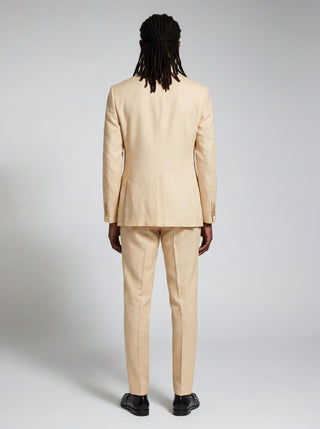 Giacomo Slim Fit Single Breasted Suit Jacket in Butternut