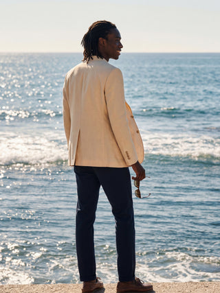 Giacomo Slim Fit Single Breasted Suit Jacket in Butternut