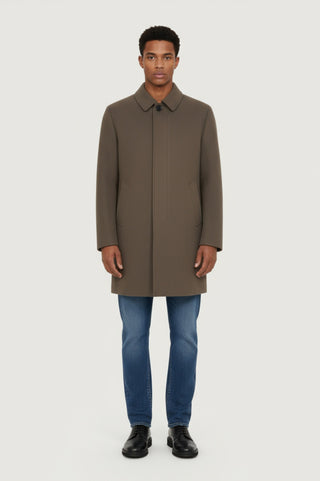 Harold Plain Faux Wool Overcoat