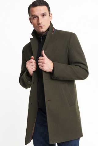 Johan Insert Coat in Khaki