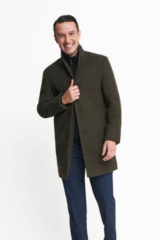 Johan Insert Coat in Khaki