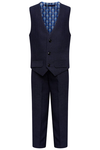 Little Archie Three Piece Suit in Blue