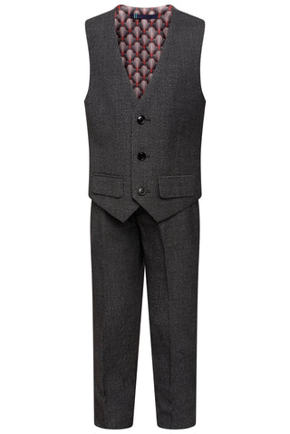 Little Archie Three Piece Suit in Grey