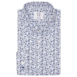 LEON White Floral Printed Shirt