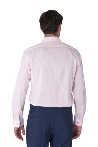 Back of THEO Light Pink Cotton Shirt