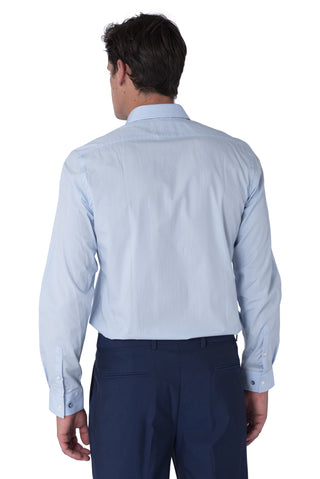 Back of THEO Sky Blue Cotton Shirt