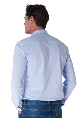 EZRA Light Blue Cotton Pique